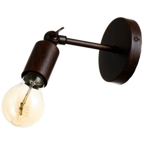 БраМиява 1х40Вт Е27 чёрный с медной патиной 9х10х13 см 917₽