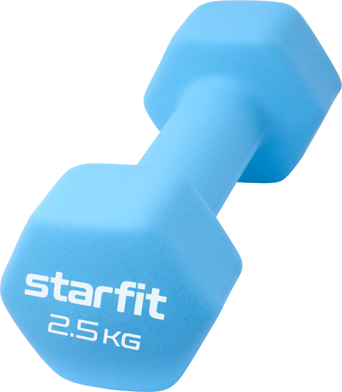 Гантель неопреновая Starfit Db-201 2,5 кг, синий пастель