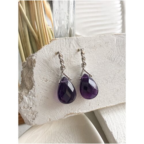 Серьги с аметистом