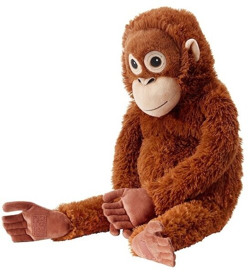 Мягкая игрушка обезьянка дьюнгельског икеа, 66 см, коричневый
