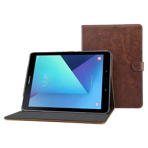 фото Чехол-книжка mypads для samsung galaxy tab s3 9.7 sm-t820/t825 с визитницей из качественной импортной кожи ретро коричневый