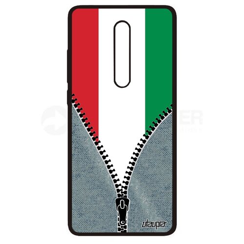 фото Чехол на xiaomi mi 9t pro, "флаг венгрии на молнии" патриот государственный utaupia