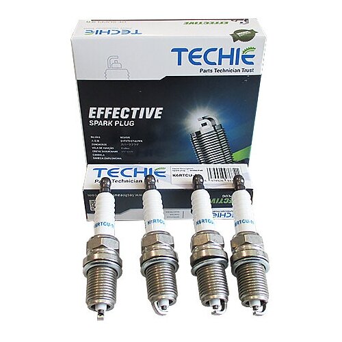 Свечи TECHIE K6RTCU-11 ВАЗ-2110 - 2112 16 кл. инжектор CHEVROLET, KIA, NISSAN, SUZUKI коробка 4шт