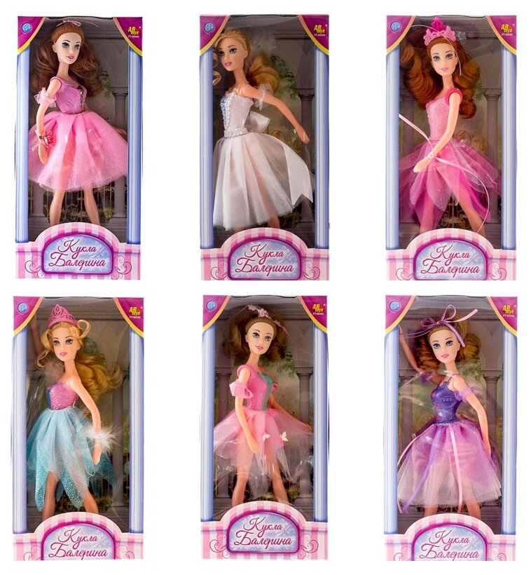 Кукла ABtoys Балерина, 30 см, 6 видов PT-00440