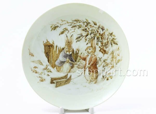Декоративная тарелка Поттер Беатрикс Кролики зимой