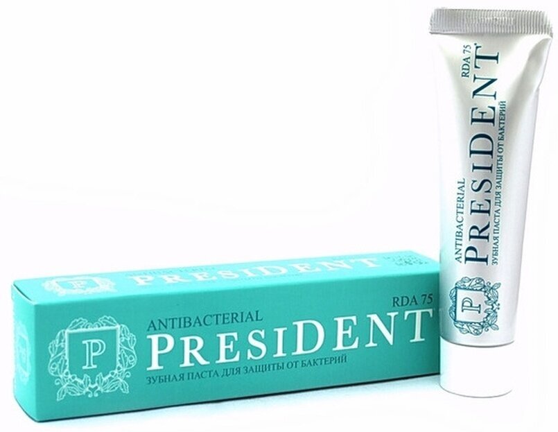 Зубная паста PresiDENT Antibacterial, 50 мл