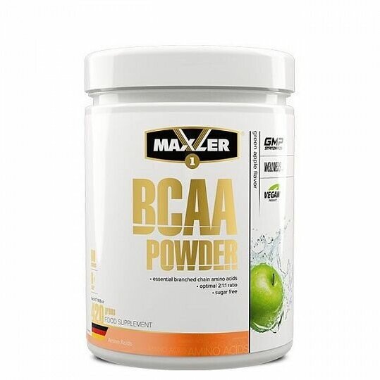 Maxler BCAA Powder, зеленое яблоко, 420 гр.