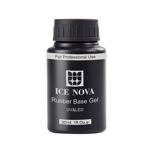 Купить ICE NOVA Базовое покрытие Rubber Base Gel, прозрачный, 30 мл