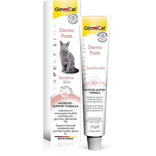 GimCat Expert Line Derma Paste паста способствующая здоровью кожи и шерсти кошек, 50 г