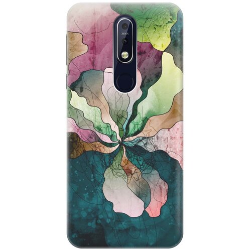 фото Gosso ультратонкий силиконовый чехол-накладка для nokia 7.1 (2018) с принтом "прекрасные цвета"