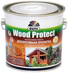 Водозащитная пропитка Dufa Wood Protect белый 2.5 л