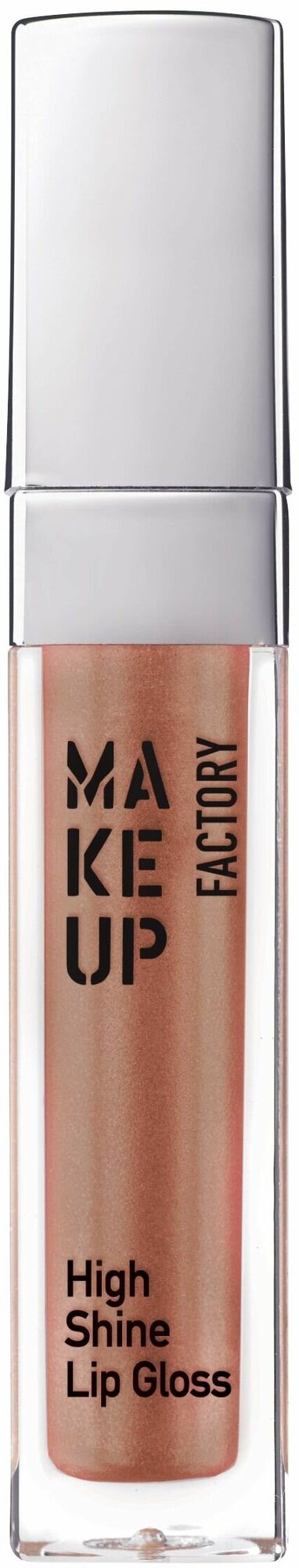 Make Up Factory Блеск для губ с эффектом влажных губ High Shine Lip Gloss №16, коричневый с золотым сиянием, 6.5мл