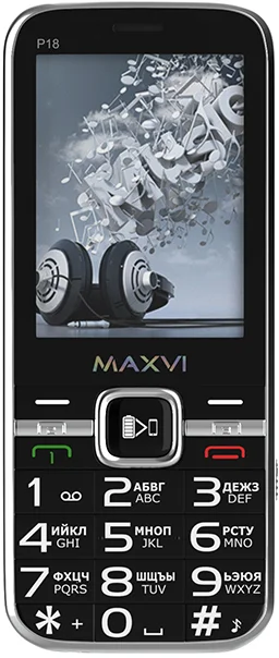 Мобильный телефон MAXVI P18 Чёрный