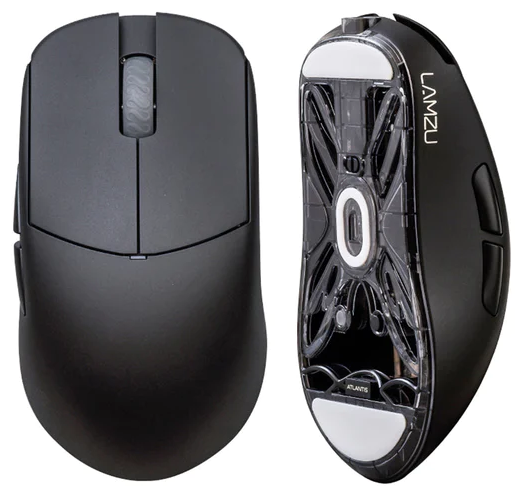 Мышь беспроводная LAMZU Atlantis Wireless Superlight Gaming Mouse, черный (LAMZU-ATL-BLK)