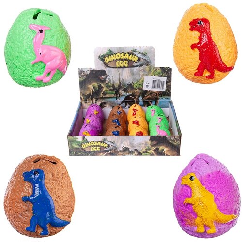 Игрушка-антистресс Junfa Dinosaur Egg Мялка Яйцо динозавра, 12 яиц в дисплее игрушка антистресс junfa dinosaur egg мялка яйцо динозавра 12 яиц в дисплее