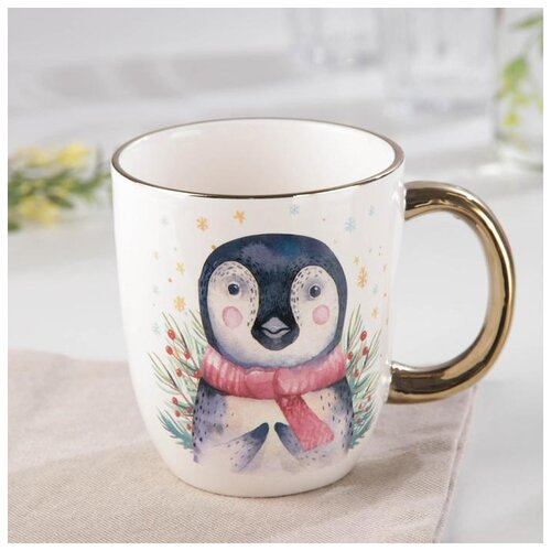фото Кружка "тепло.пингвин" 320 мл, 13х9х10,5 см 5369530 сима-ленд