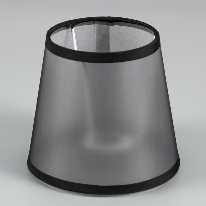 фото Абажур E14 серый 14х14х12,5 см