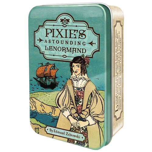 Гадальные карты U.S. Games Systems Оракул Pixie’s Astounding Lenormand in Tin, 36 карт, 210 мини карты таро оракул ленорман пикси pixie’s astounding lenormand u s games systems