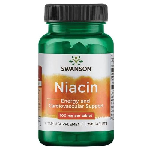 SWANSON Niacin, 100 г, 100 мг, 250 шт.