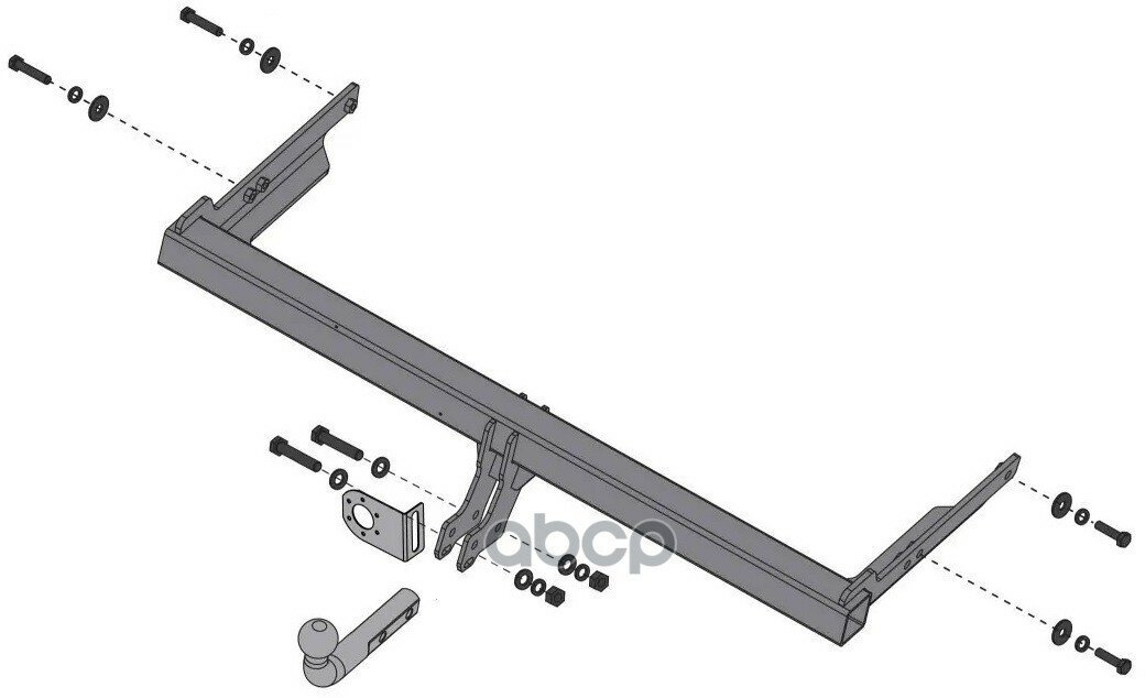 BERG KRAFT F.5111.001 Фаркоп Skoda Karoq/Kodiaq/Tiguan BERG F.5111.001