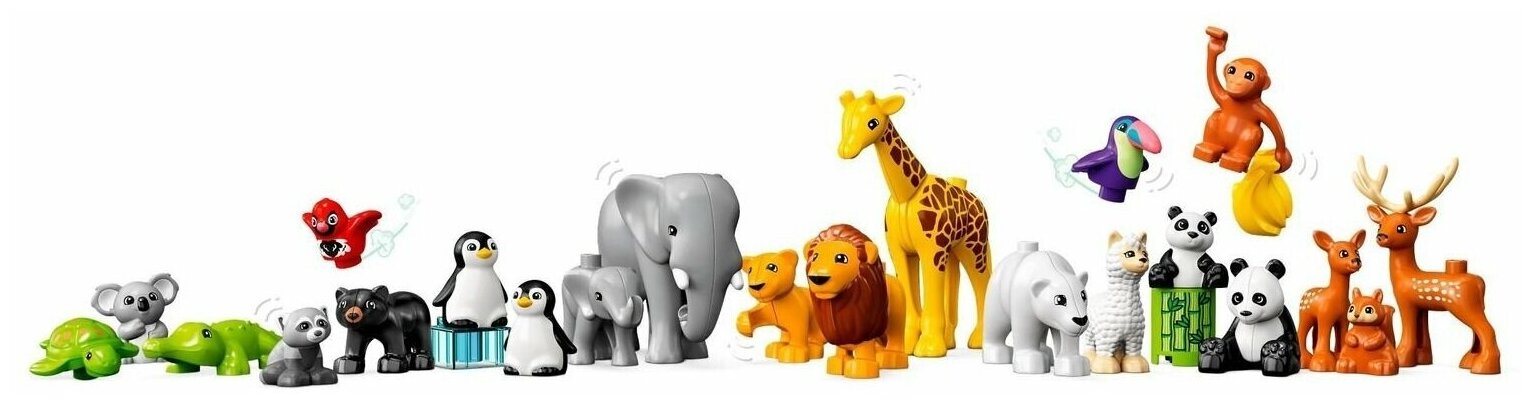 Конструктор LEGO DUPLO "Дикие животные мира" 10975 - фото №4