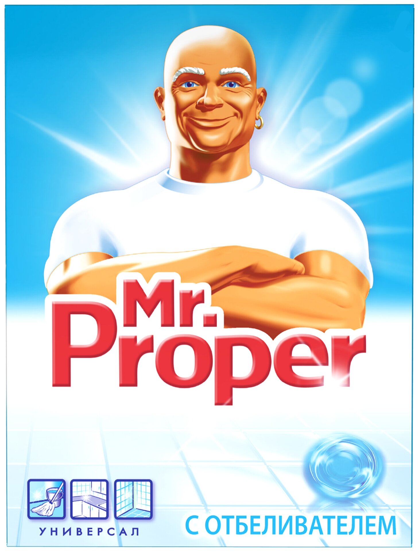 Моющий порошок Mr.Proper, универсальный, с отбеливателем, 400 г 1544167