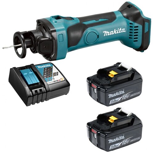 Фрезер-гипсорез аккумуляторный 18В - 318635мм Li-Ion 2x3Ач Makita DCO180RFE 3296000₽