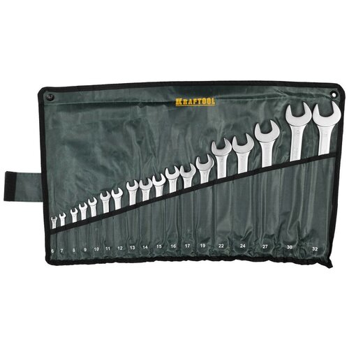 фото Набор комбинированных ключей 12 предметов 6-24 мм kraftool expert 27079-h12