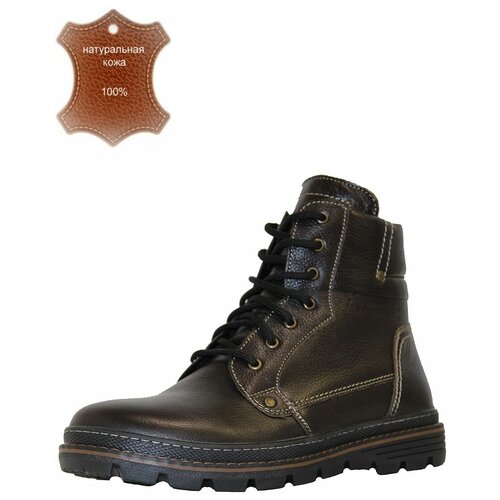 фото Ботинки leon’s grin, размер 43, коричневый