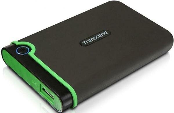 Внешний жесткий диск 2.5 2 Tb USB 3.0 Transcend TS2TSJ25M3S зеленый серый