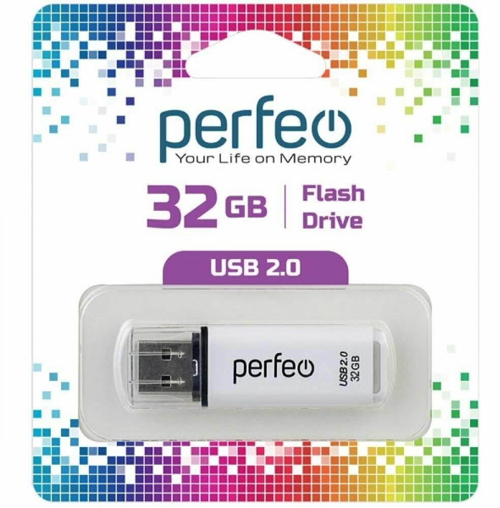 USB флешка Perfeo USB 32GB C13 White