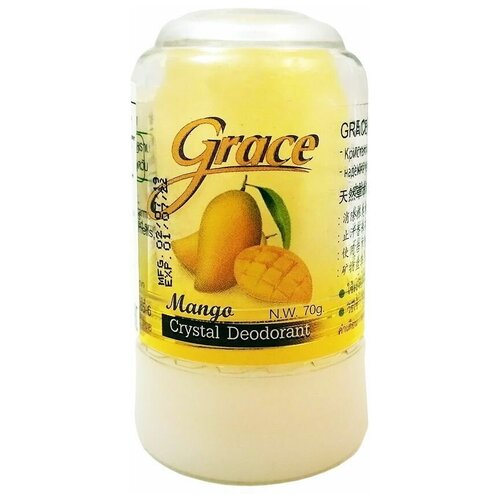 Grace Дезодорант Mango, кристалл (минерал), 70 г, 1 шт.