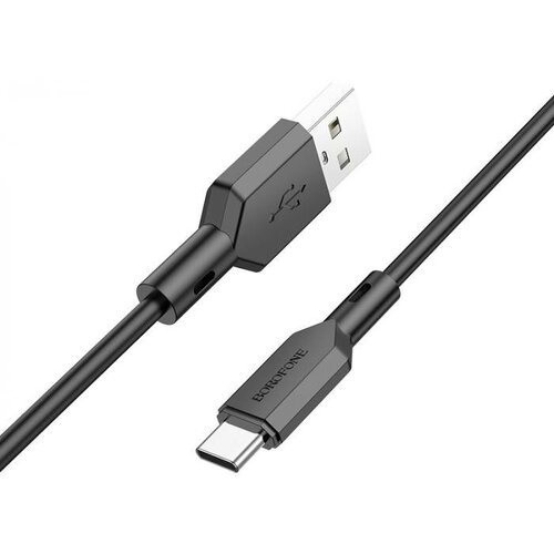 Кабель USB BOROFONE BX70 для Type-C, 3.0A, длина 1м, черный кабель aux borofone bl18 type c джек 3 5мм 1м черный