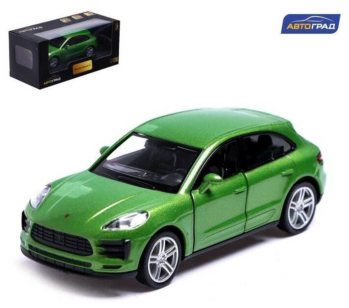 Машина металлическая Porsche Macan S,1:32, инерция, цвет зеленый Автоград 7152971 .