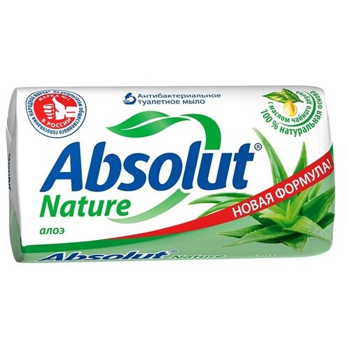 Absolut Мыло кусковое Nature Алоэ алоэ вера, 90 г absolut мыло кусковое nature ромашка 90 г