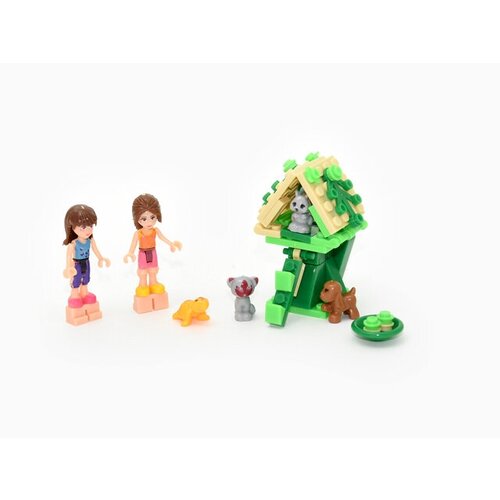 Конструктор для девочек Домик для питомцев, 52 детали