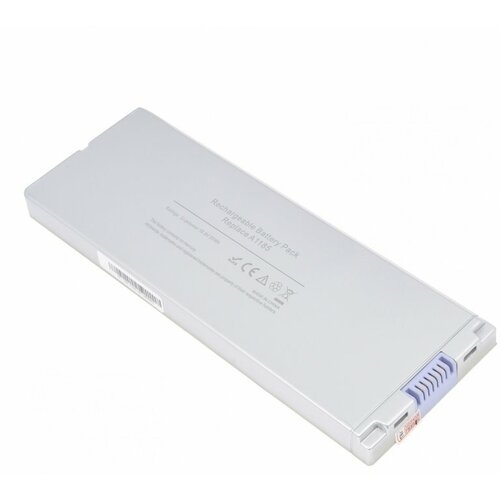 аккумулятор для ноутбука apple a1185 macbook 13 a1181 black 10 8v 5000mah p n a1185 ma561 Аккумулятор для ноутбука Apple MacBook 13 A1181 / MacBook 13 A1185 (Mid 2006) MacBook 13 A1185 (Late 2006) и др. (AE1185JM) (10.8 В, 5200 мАч) белый