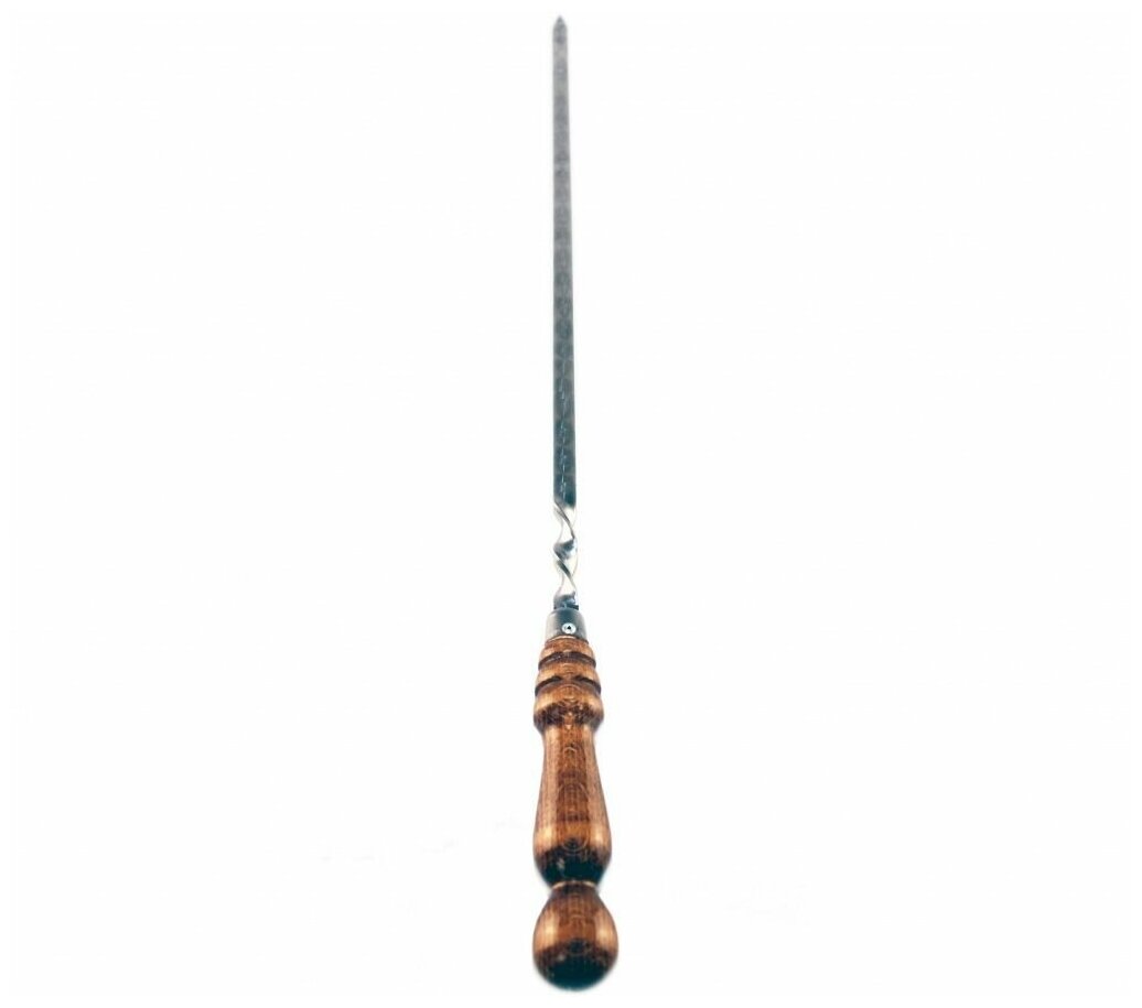 6 шампуров с деревянной ручкой для мяса 12мм - 40см - фотография № 3