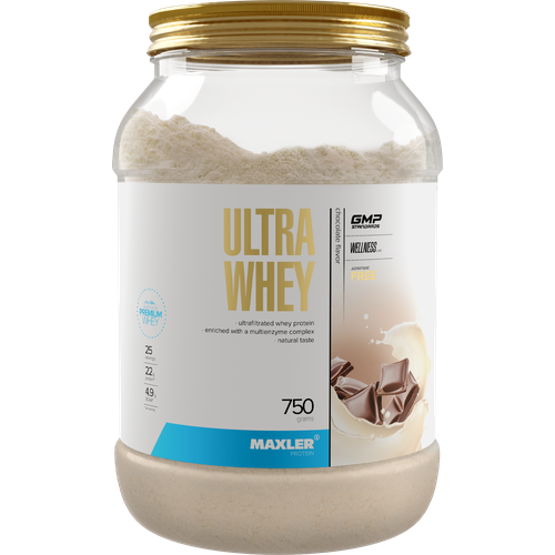 Протеин Maxler Ultra Whey, 750 гр., шоколад протеин stacker 2 whey isolate 750 гр шоколад