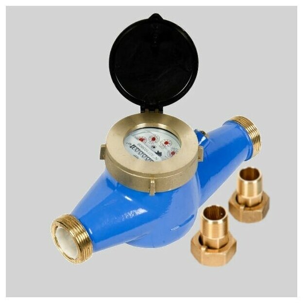 Счетчик холодной воды многоструйный муфтовый - мокроход Декаст ВКМ-40 М ...