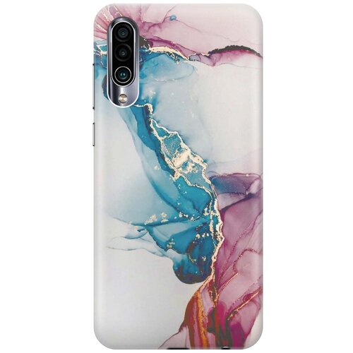 фото Re:pa накладка transparent для meizu 16xs с принтом "сине-розовый мрамор"