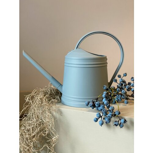 Лейка пластиковая для комнатных растений LYRA Blue/ для сада и огорода / 1.8 литра