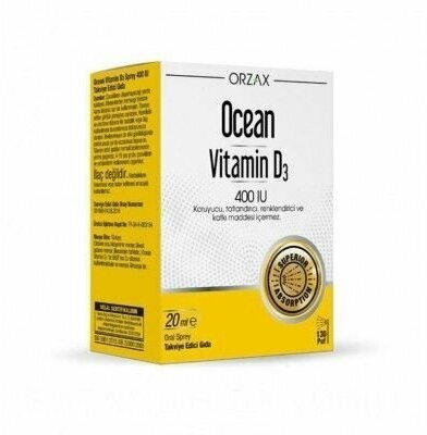 Orzax Ocean Vitamin D-3 400 IU Spray 20 мл - фотография № 2