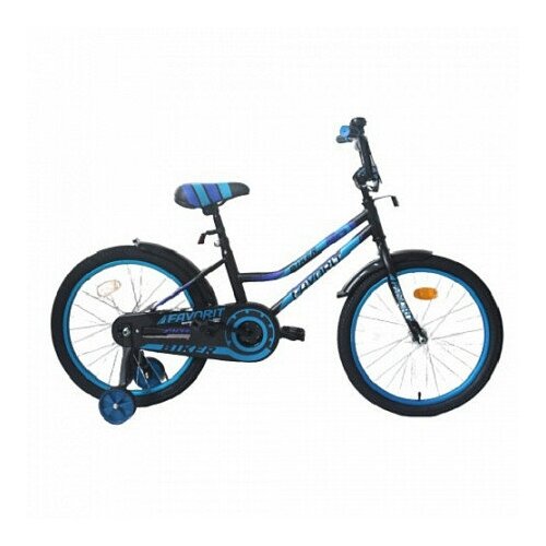 фото Велосипед favorit biker 20 2020 детский черный/синий bik-p20bl