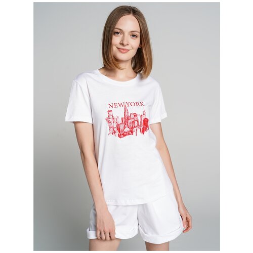 фото Футболка с кор.рукавом твое 76359 размер s, белый, women