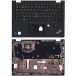 Клавиатура (keyboard) для ноутбука Lenovo ThinkPad L13 Gen 2, топкейс, черная - изображение