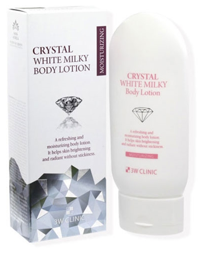 3W Clinic Лосьон для тела Crystal White Milky Body Lotion, 150 мл