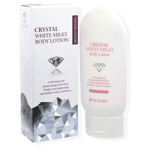 3W Clinic Лосьон для тела Crystal White Milky Body Lotion, 150 мл