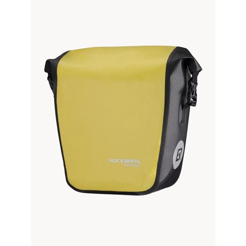 Велосумка Rockbros AS-003-1YL на багажник или вилку велосипеда, 10-14 литров, водонепроницаемая, желтая, 1 штука
