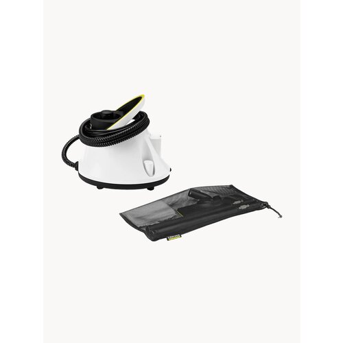 Пароочиститель Karcher SC 2 Deluxe EasyFix, белый + аксессуары VELERCART: насадки для окон, текстиля и ковра, 3 разные салфетки для пола и 2 разные ручные, 1 салфетка для полировки, 4 пластиковые щётки и 1 латунная, 1 со скребком, 1 мощное сопло